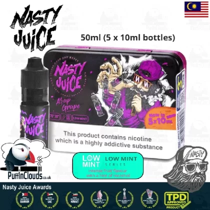 Nasty Juice ASAP Grape E-Liquid (5 Pack Tin)