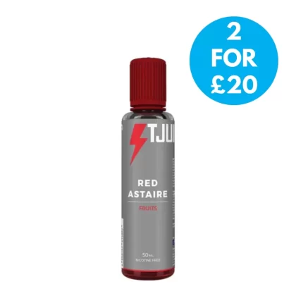 0mg T Juice Red Astaire Shortfill 50ml (60VG/40PG) - T Juice / 50ml / 0mg / 60VG/40PG
