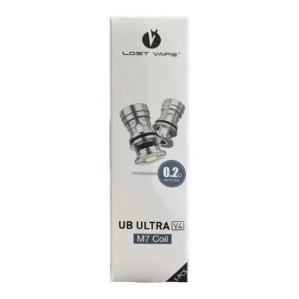 Lost Vape UB Ultra V4 Mesh Coils – 5 pack - Coil#V4 M6 0.3Ohm (30w-40w)>V4 M7 0.2Ohm (40w-60w)>V4 M8 0.15Ohm (60w-80w)