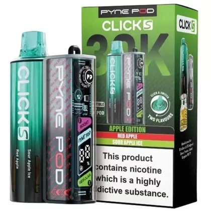 Pyne Pod Click S 30K Prefilled Pod Kit - Select#Apple Edition>Banana Edition>Berry Edition>Blue Edition>Cherry Edition>Drinks Edition>Lemonade Edition>Grape Edition>Lime Edition>Mango Editio
