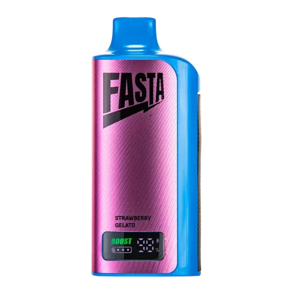 Strawberry Gelato FASTA PLUGIN 18000 - Nicotine#50mg~Size#Single>5 Pack (8DFDD4)