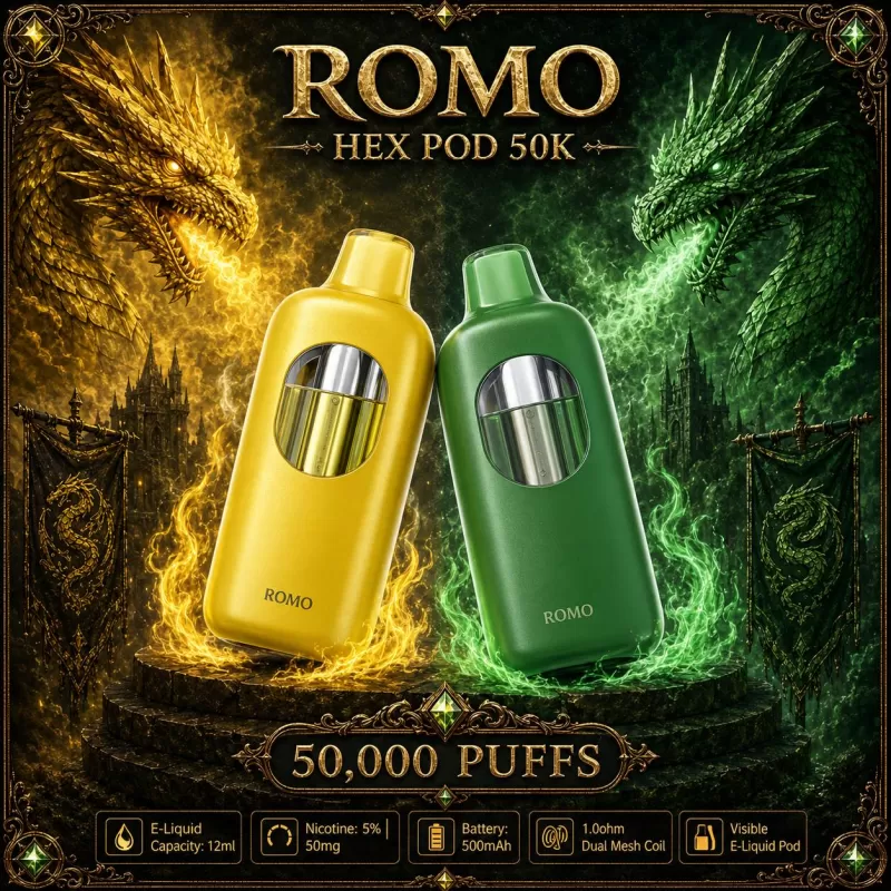 ROMO Hex POD 50K - Miami Mint - Vapeciga
