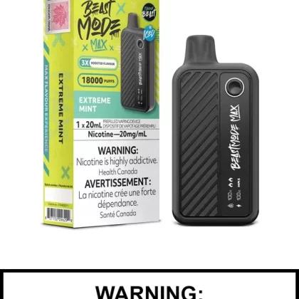 Extreme Mint Iced Flavour Beast Beast Mode Max Disposable Vape