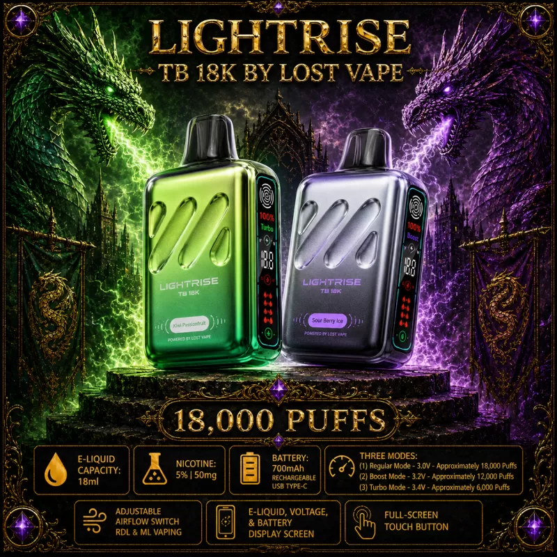 LightRise TB 18K by Lost Vape - Grape Burst