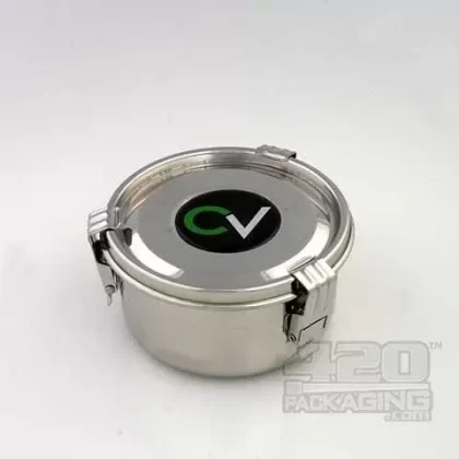 .35 Liter C-Vault Medium Metal Storage Jar With Boveda Packs - Ejuicewarehouse