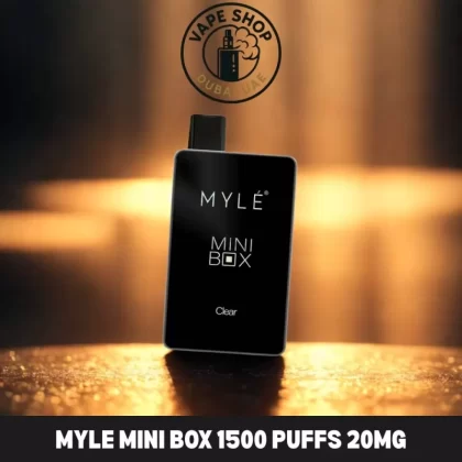 Myle mini box 1500 puffs 20MG nicotine - Vape Product, BOX OF 10 PCS; Clear, Cubano (BF1F5A)