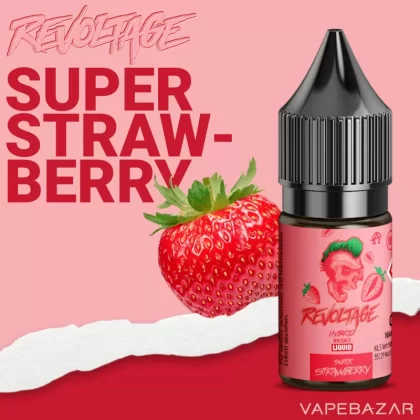 Revoltage Hybrid Nicsalt Liquid – Super Strawberry - 10mg/ml, 20mg/ml