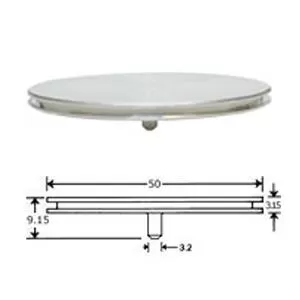 Ø50mm x 6mm pin height; shorter pin for all Zeiss/LEO SEM, FESEM & FIB systems
