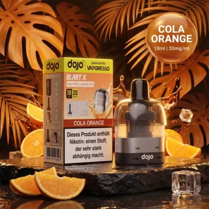Vaporesso Dojo Blast X Pod Nachfüllbehälter 10ml – Cola Orange – 20mg