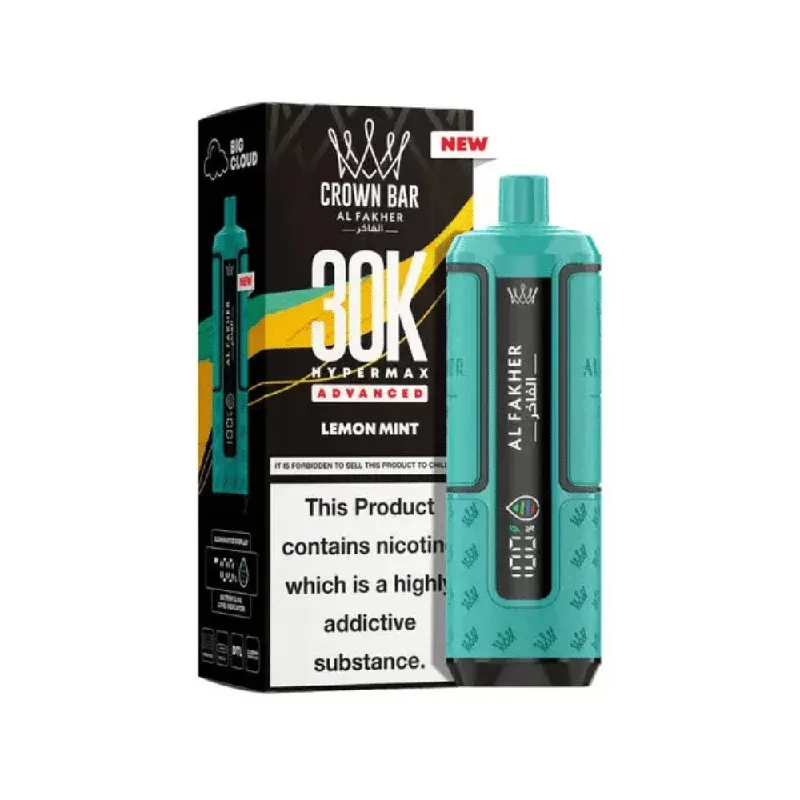 Al Fakher 30K Hypermax Prefilled Pod Kit Lemon Mint - Strength#20mg (C39C9D)