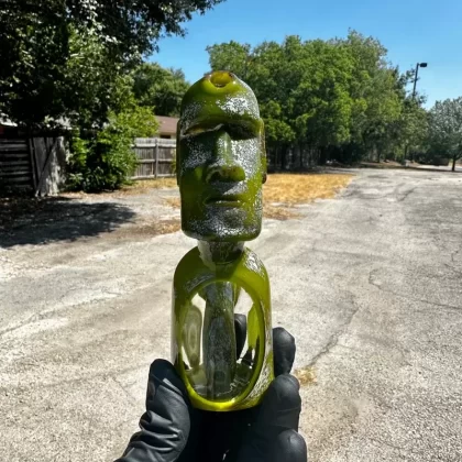 Catalyst Glass – Moai Rig Timber Green - Ejuicewarehouse