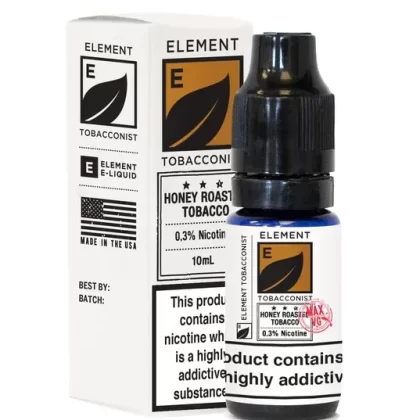 Element Tobacconist Honey Roasted Dripper e-Liquid 10mL 10-pack