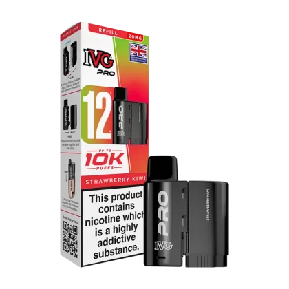 Strawberry Kiwi IVG Pro 12 Refill Pack - Ecigwizard