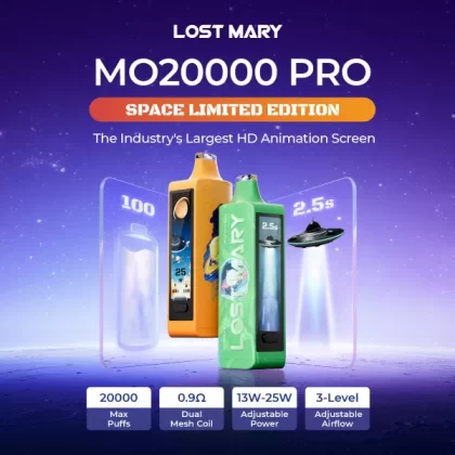 Lost Mary MO20K MO20000 Pro "SPACE LIMITED EDITION" Disposable Device - 20000 Puffs - Deep Purple