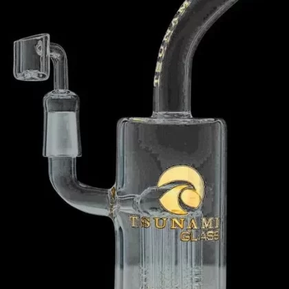 Tsunami Tree Water Pipe - Title#Green>Blue>Amber