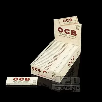 OCB Organic Hemp 1 1-4 Size Papers 24/Box