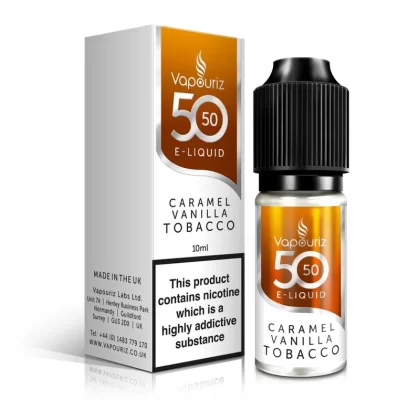 Vapouriz 50/50 Caramel Vanilla Tobacco 10ml 18mg