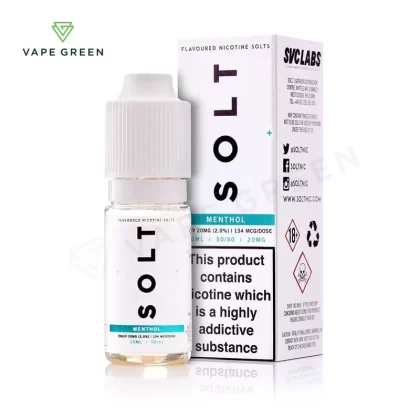 Menthol Nic Salt E-Liquid by SOLT - Eliquidsupply