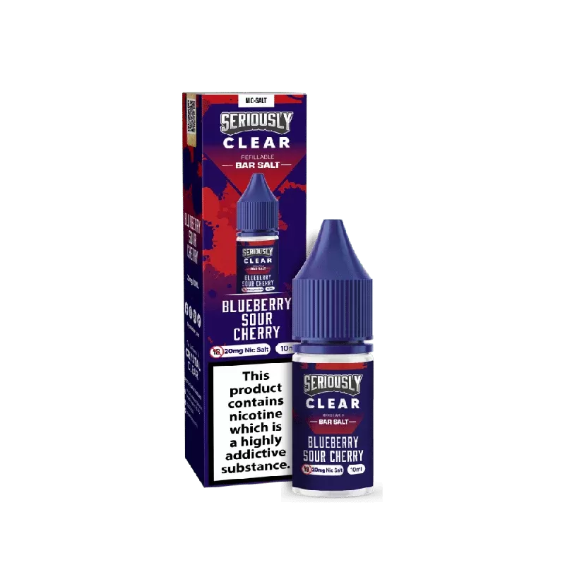 Seriously Clear Bar Salt E-liquid Blueberry Sour Cherry