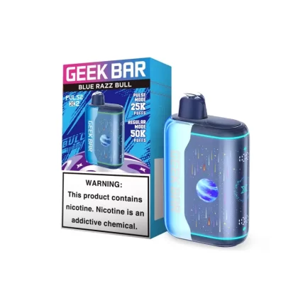 GeekBar | Pulse X 2 50k - Banana Taffy Freeze, Blue Razz Bull
