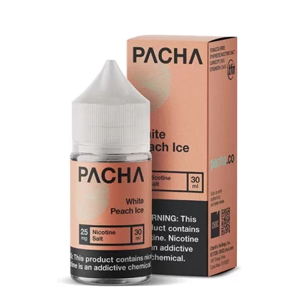 White Peach Ice by TFN Pachamama Salt Series 30mL - Vaporider Deals
