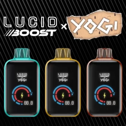 LUCID BOOST x YOGI 20,123 Puff Disposable Device - 20,123 Puffs - Kiwi Berry Ice