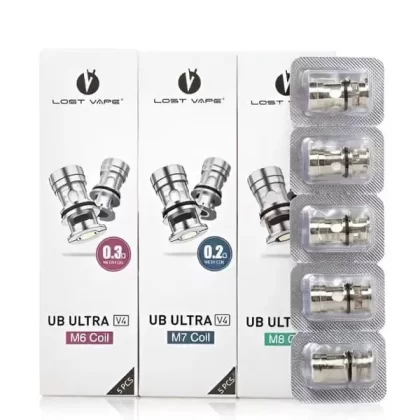 Lost Vape UB Ultra V4 Replacement Coils - Type#0.15 Ohm M8 Coils>0.2 Ohm M7 Coils>0.3 Ohm M6 Coils (E1FDB6)