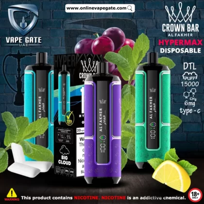 Al Fakher - Crown Bar Hypermax Disposable Vape (15,000 Puffs) - Mango Pineapple / 6 mg