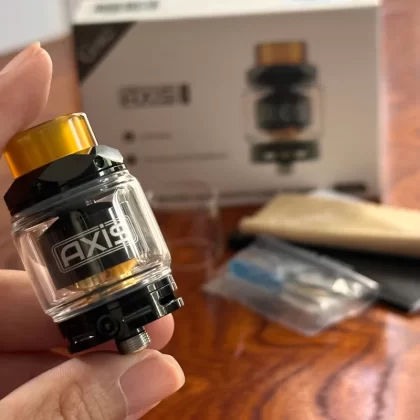 Gemz Axis RTA 24mm Legit (single coil deck atomizer) - Black