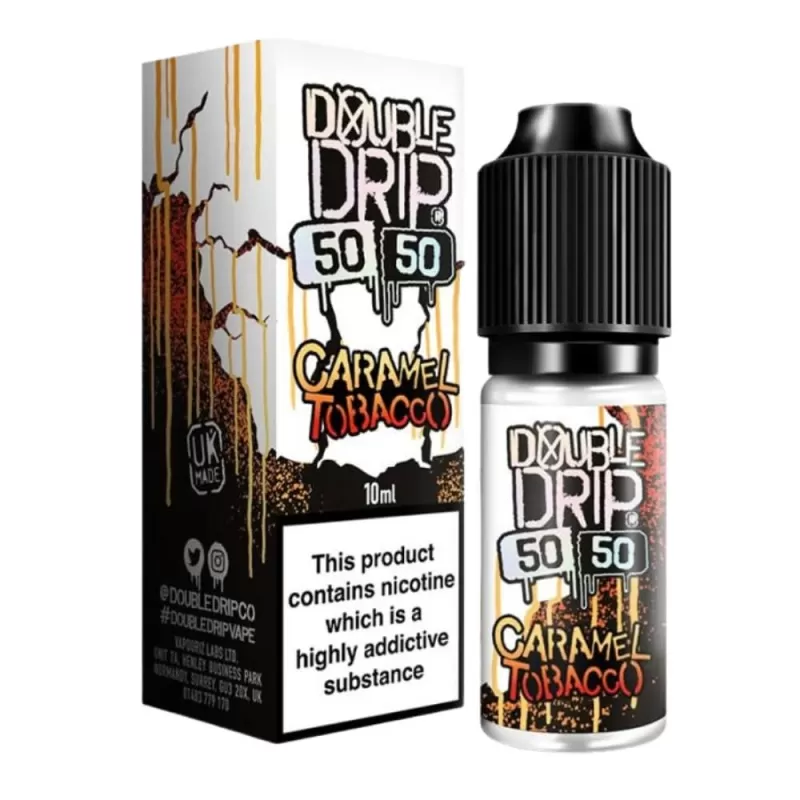 Caramel Tobacco E-Liquid 50/50 Series by Double Drip (10ml) - 12mg