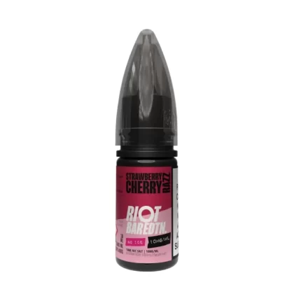 Strawberry Cherry Razz Nic Salt E-Liquid Bar Edition No Ice by Riot Squad (10ml)