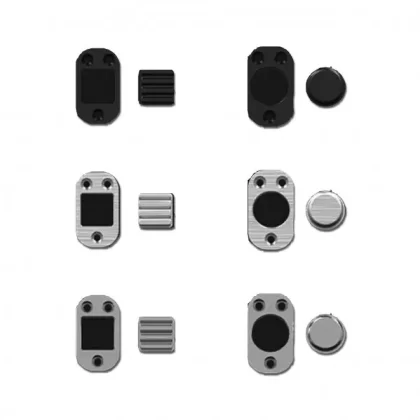 Abyss Square Button - Matte Black