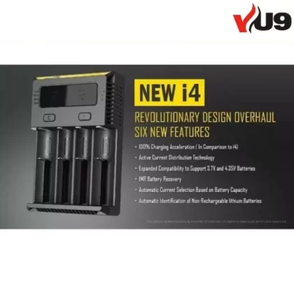 NITECORE I4 INTELLICHARGER 18650 26650 IMR UNIVERSAL BATTERY CHARGER SMOK
