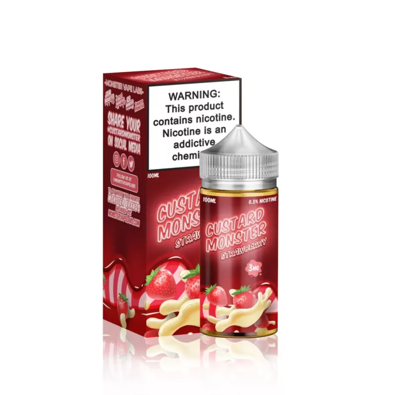 Custard Monster E-Liquid – Strawberry – 100ml
