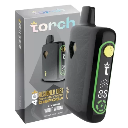 Torch Designer DiSTiLLATE Disposable White Widow | Hybrid | 4g - Ejuicewarehouse