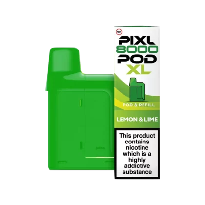 Lemon & Lime Pixl 8000 Refill Pack - 20 mg - Vape Product (3C75C6)