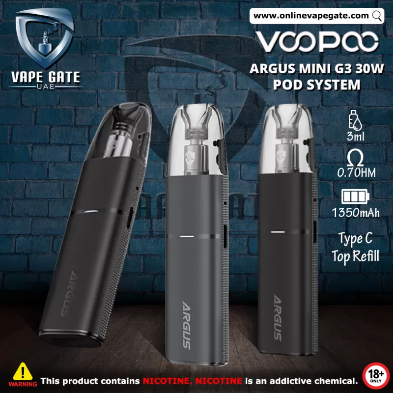 Argus Mini G3 30W Pod System Kit 1350mAh - Space Gray