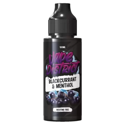 Blackcurrant & Menthol by Vape District 100ml - NIC SALT SHOTS (+£1.99)