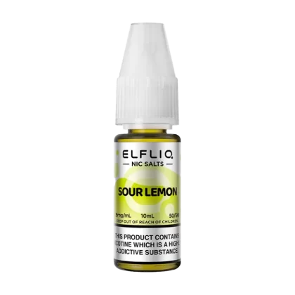 Sour Lemon Elfliq Nic Salt by Elfbar - 10ml - 20mg - Vape Product (7A70B0)