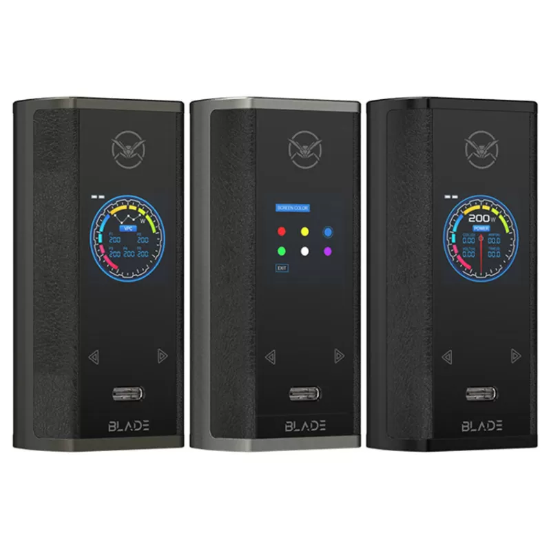 Oumier Blade 200W TC Box Mod - Satin Nickel