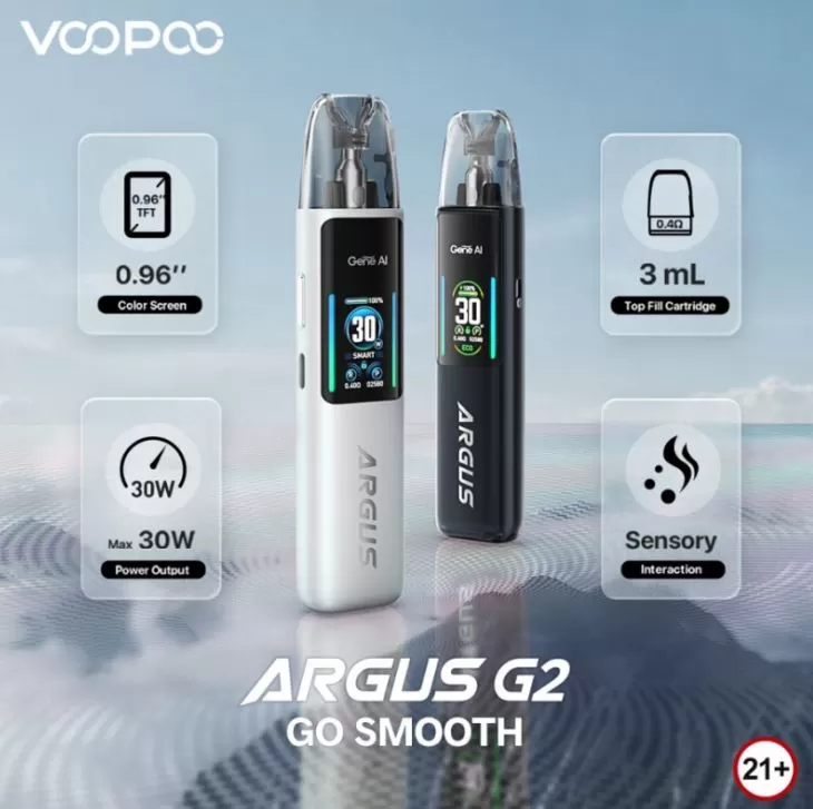 VOOPOO ARGUS G2 30W POD SYSTEM - Aurora Purple - Onlinevapegate - Image 2