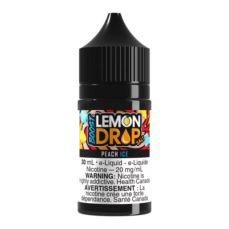 Lemon Drop Boost Salt Nic E-Liquid - Peach Ice 30ml - 20mg/ml