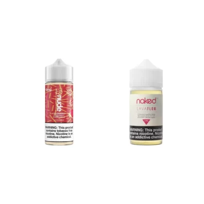 Naked 100 Lava Flow + Nude SCP 2 Bottle Bundle - Vape Product, Vape Product