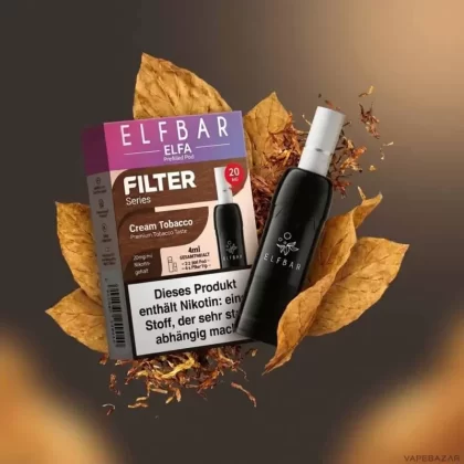 Elf Bar ELFA Filter Series – Cream Tobacco – Prefilled Liquid Pod – (2er Pack)
