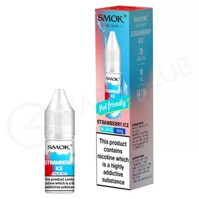Strawberry Ice Nic Salt E-Liquid by Smok Pod Friendly