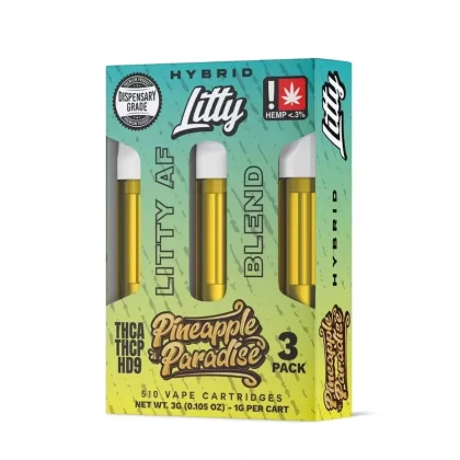 Litty AF Blend Pineapple Paradise Cartridge – 3 Pack