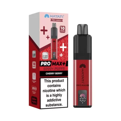Hayati Pro Max Plus 6000 Puffs 10mg Cherry Berry - 10mg