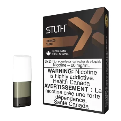 STLTH X E-Liquid Pod Pack – Tobacco - 20mg/mL, BOLD 50