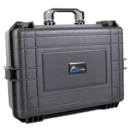 CLOUD/TEN 23″ Smell Proof Hard Travel Case with Padlock Rings and Customizable Foam – Fits Accessories up to 18″ x 11″ x 6″