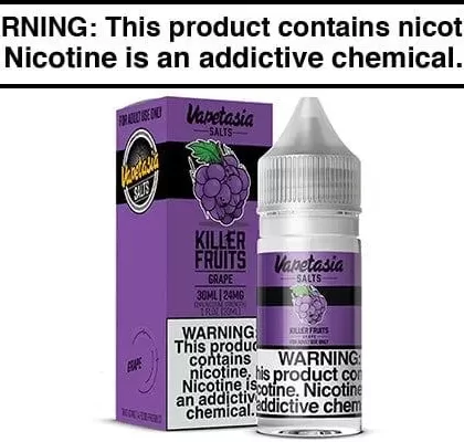 KILLER FRUITS GRAPE BY VAPETASIA SALTS 30ML - Vapejuice